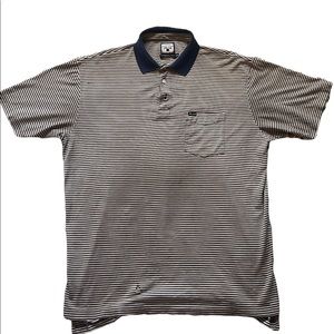 Vintage Faconnable Striped Polo Size XXL